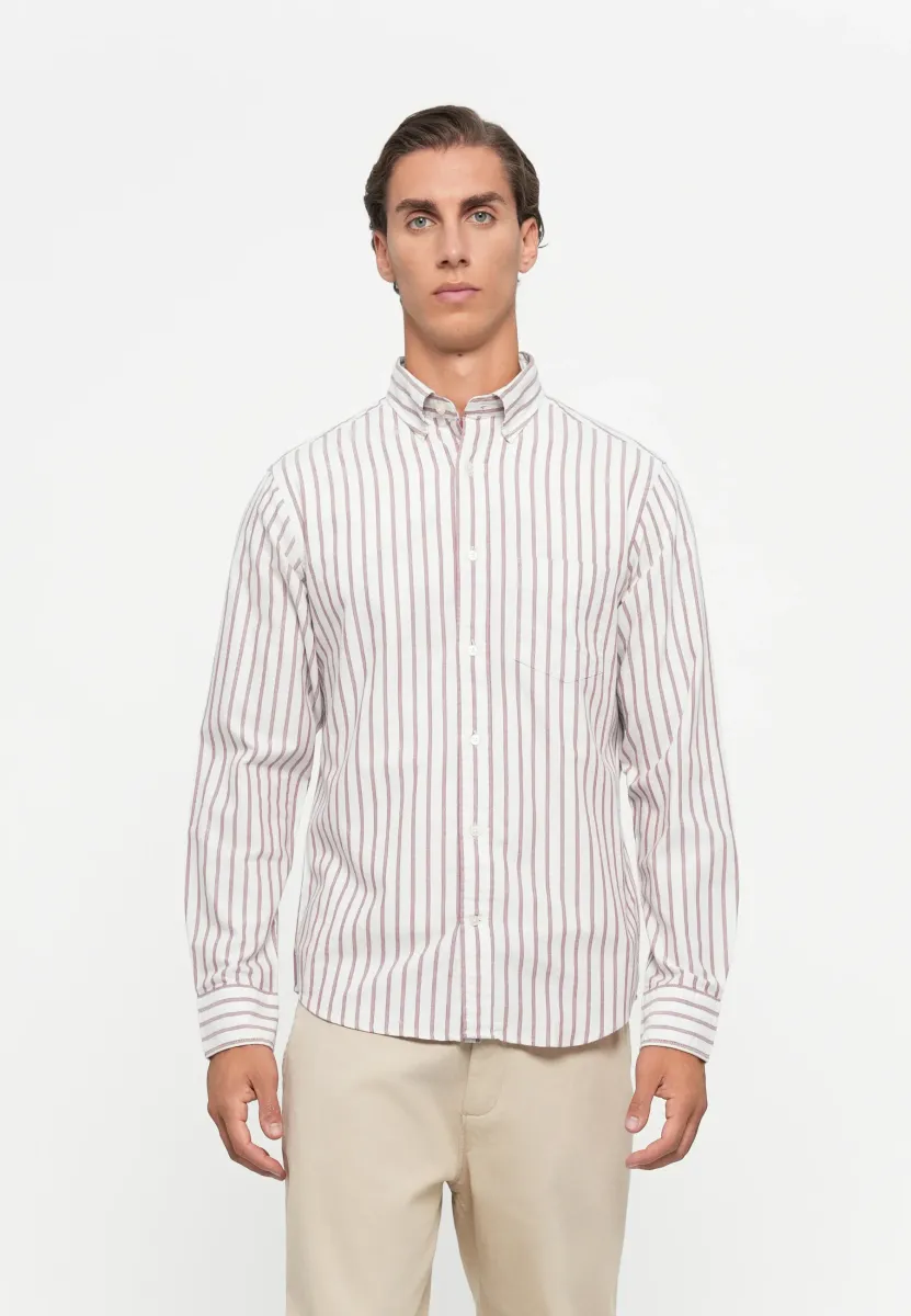 ARCHIVE STRIPE - Hemd - eggshell