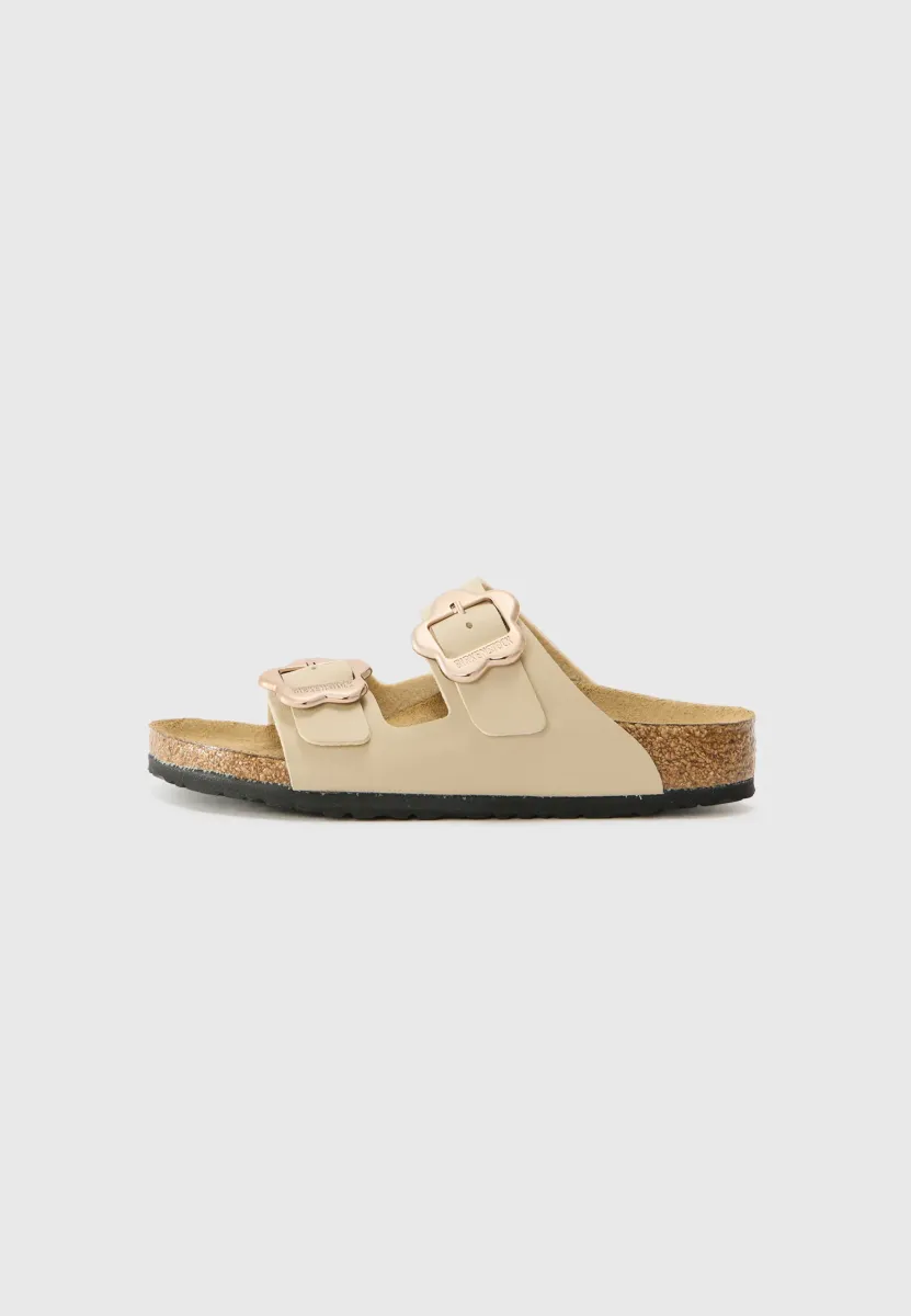 ARIZONA FLOWER BUCKLE UNISEX - Riemensandalette - sandcastle