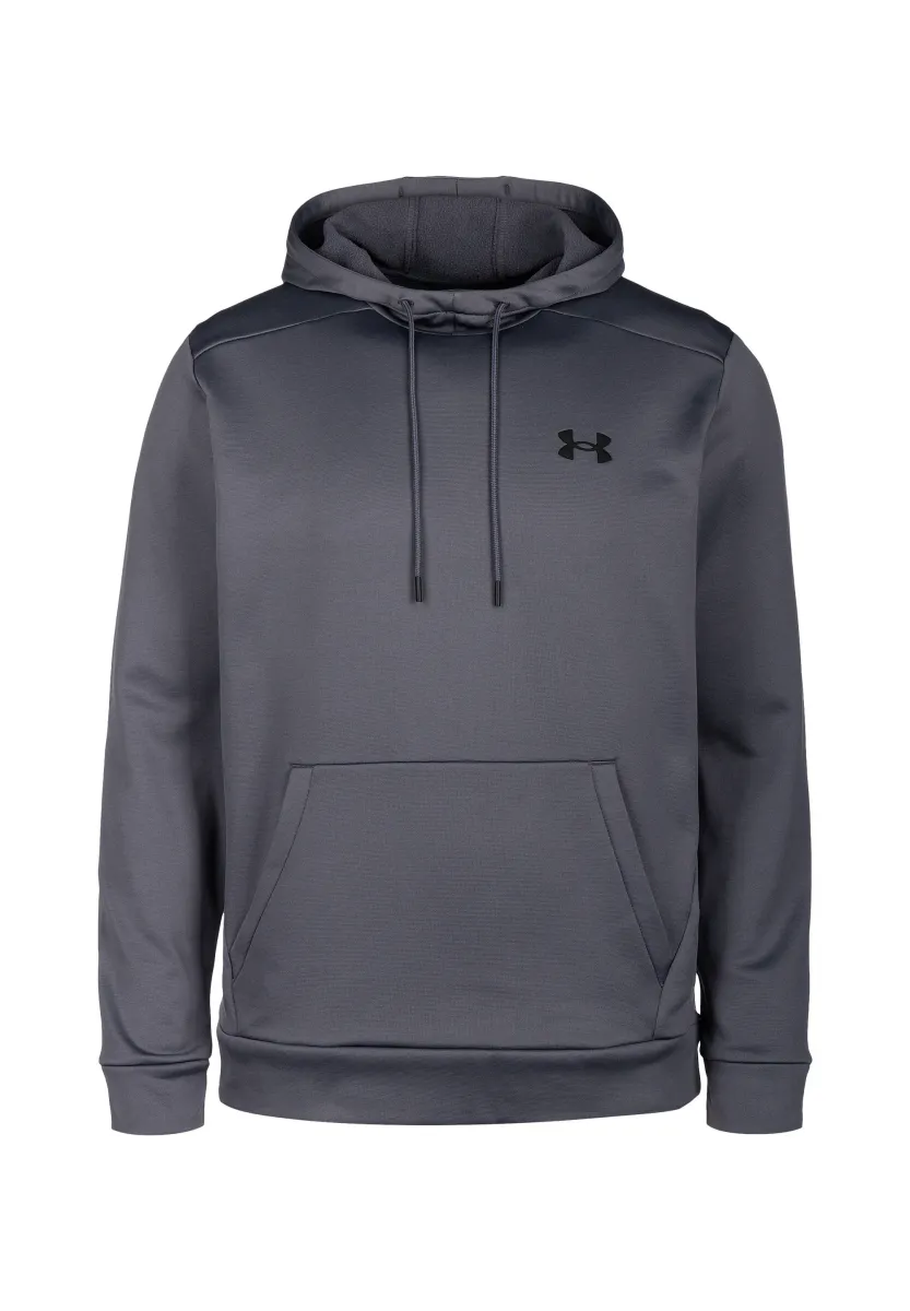 ARMOUR FLEECE - Kapuzenpullover - castlerock black