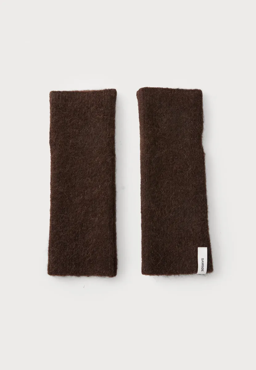 ARMWARMER - Kurzfingerhandschuh - black coffee