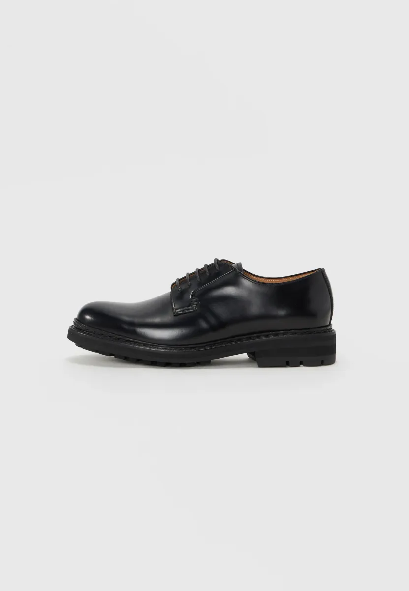 ARONIA DERBY BLACK - Slipper - noir