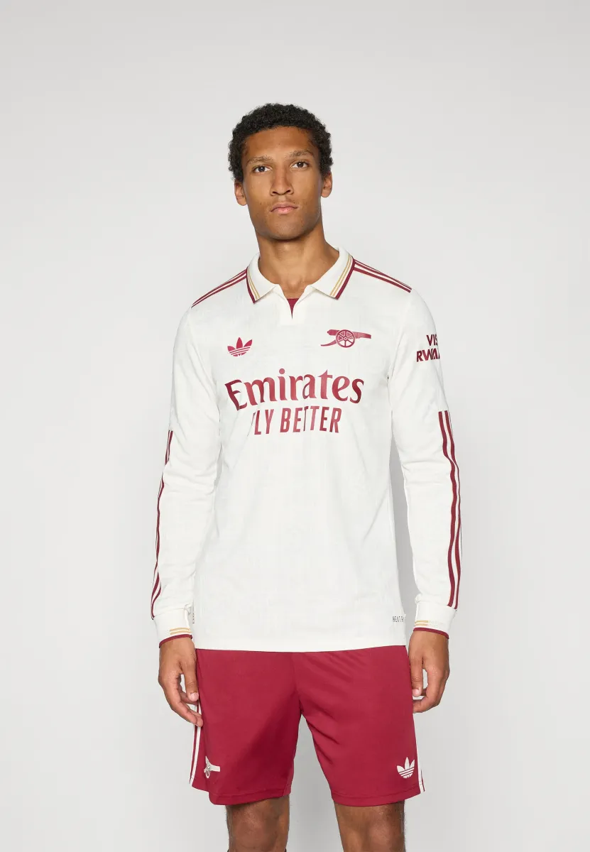 ARSENAL FC 25/26 3RDJERSEY AUTHENTIC LONGSLEEVE - Fußball-Trikot - cloud white/team coll burgundy