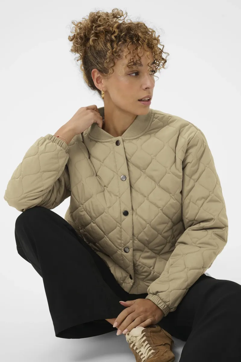 ARWEN QUILT - Übergangsjacke - silver mink