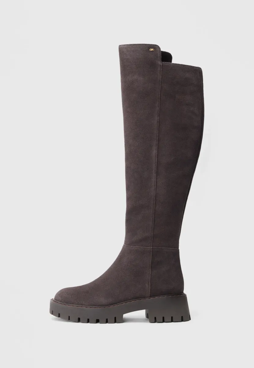 ASHER - Overknees - chocolate