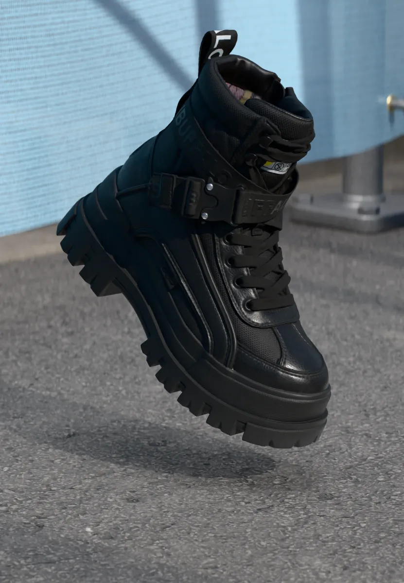 ASPHA  - Schnürstiefelette - black