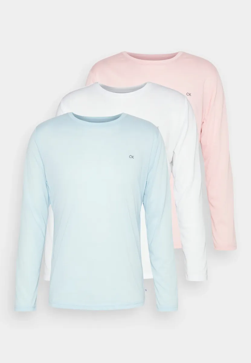 ASSORTED LONG SLEEVE 3 PACK - Langarmshirt - rose/white/light blue