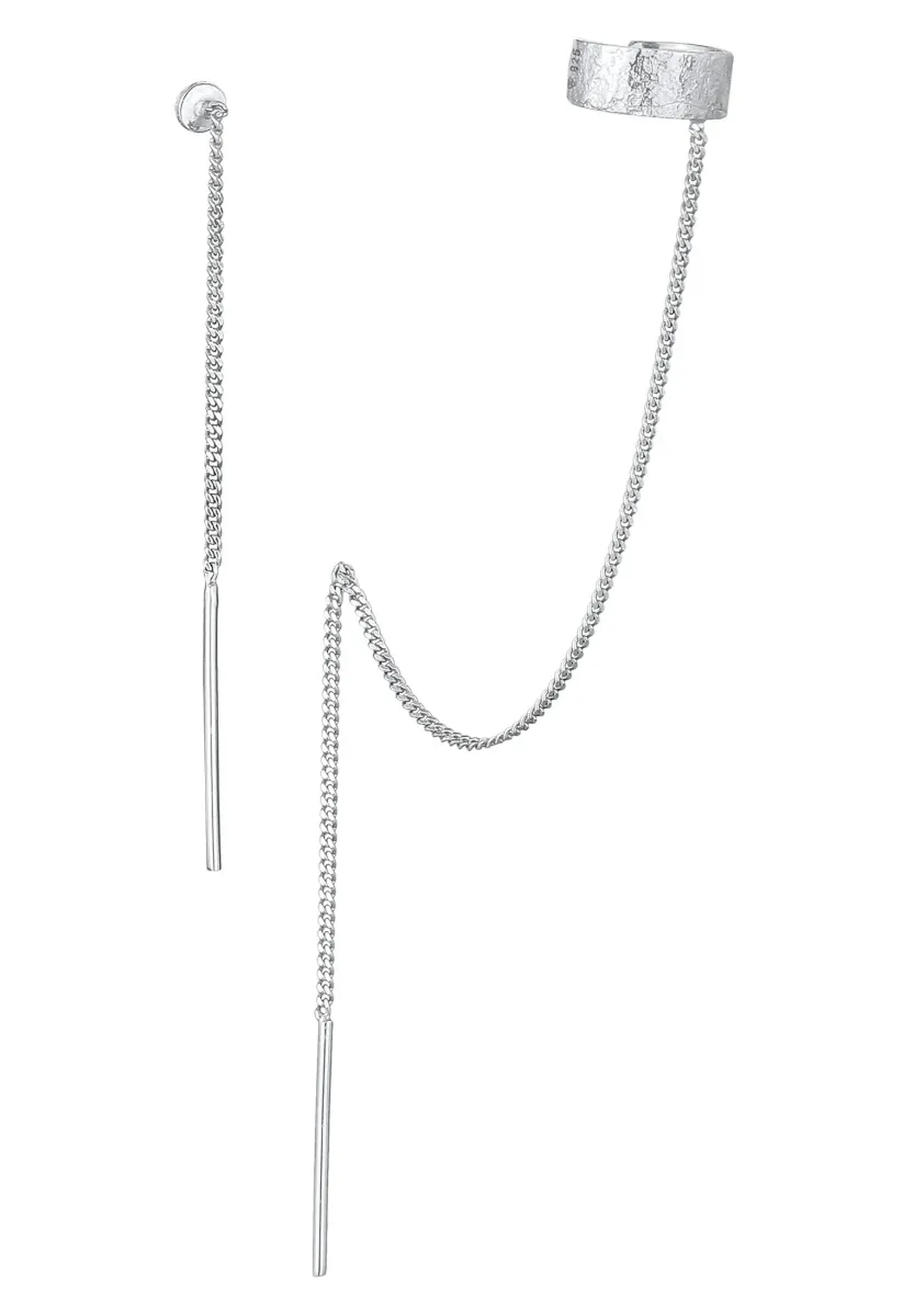 ASSYMETRIC CUFF - Ohrringe - silberfarben