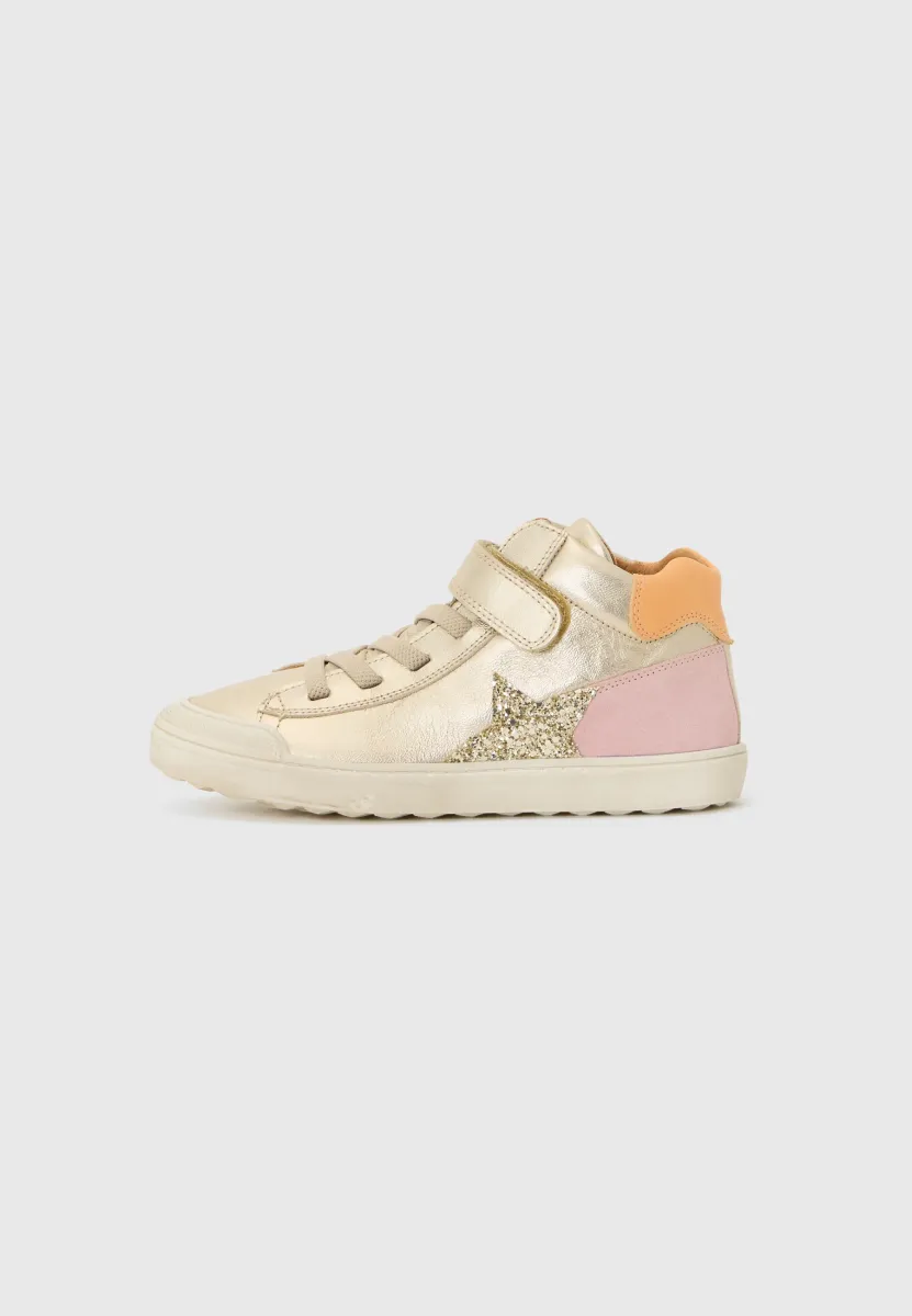 ASTER - Sneaker high - gold-coloured shine