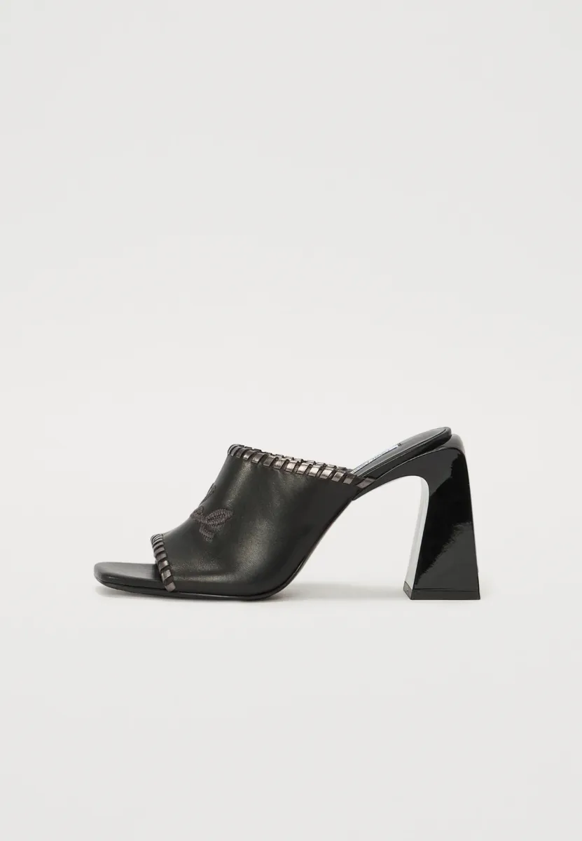 ASTRA NOVA WHIPSTITCH SLIDE - High Heel Sandalette - black