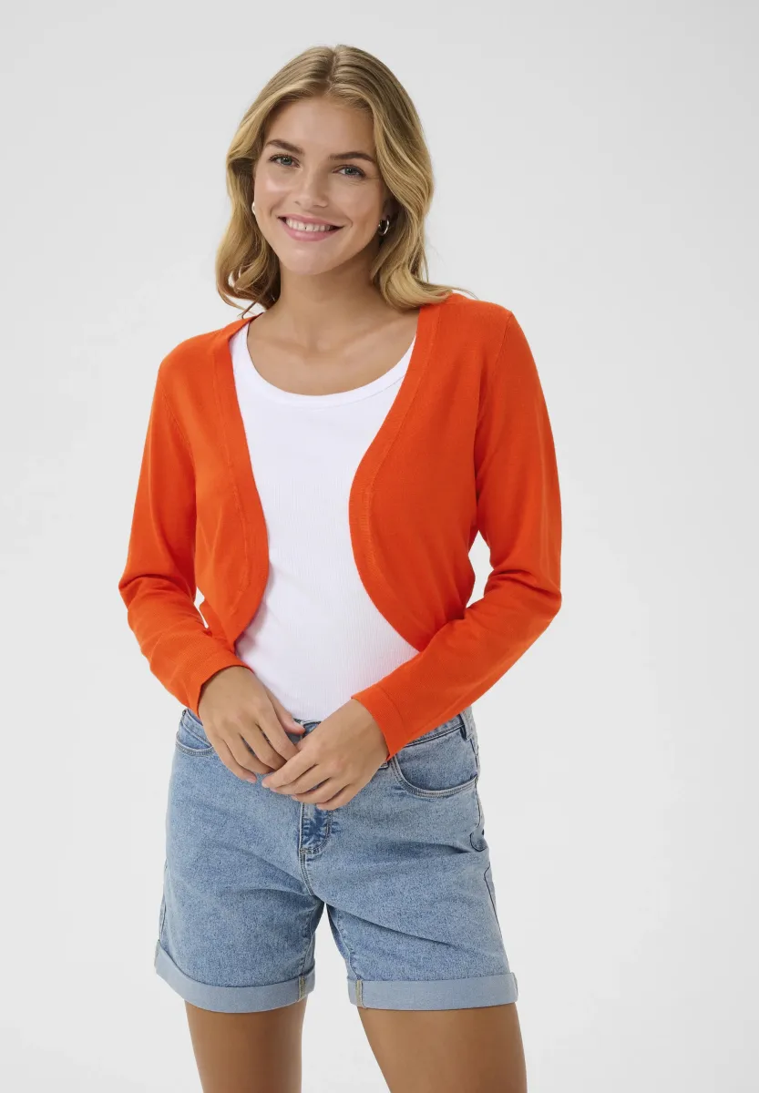 ASTRID BOLERO - Strickjacke - grenadine