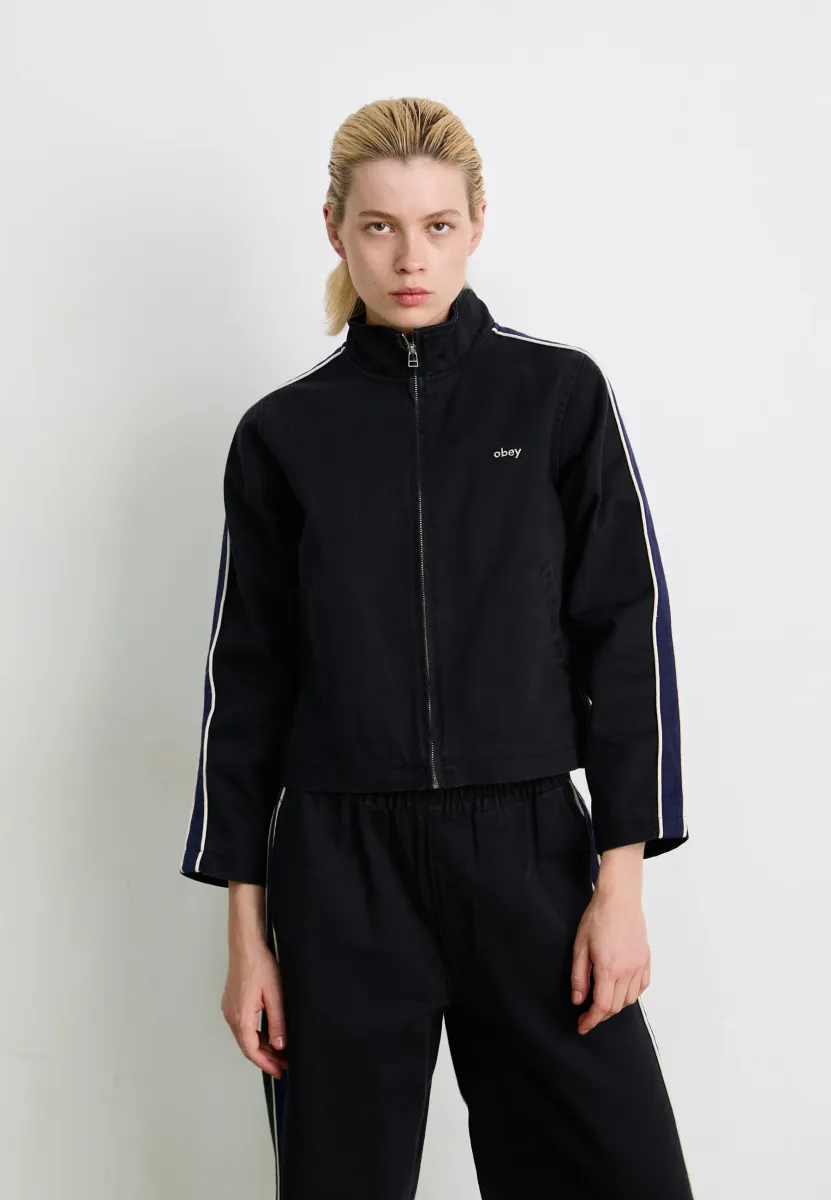 ASTRID STRIPE JACKET - Leichte Jacke - digital black