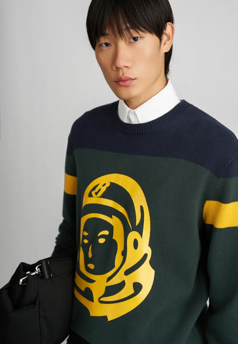 ASTRO PANELLED - Strickpullover - dark green