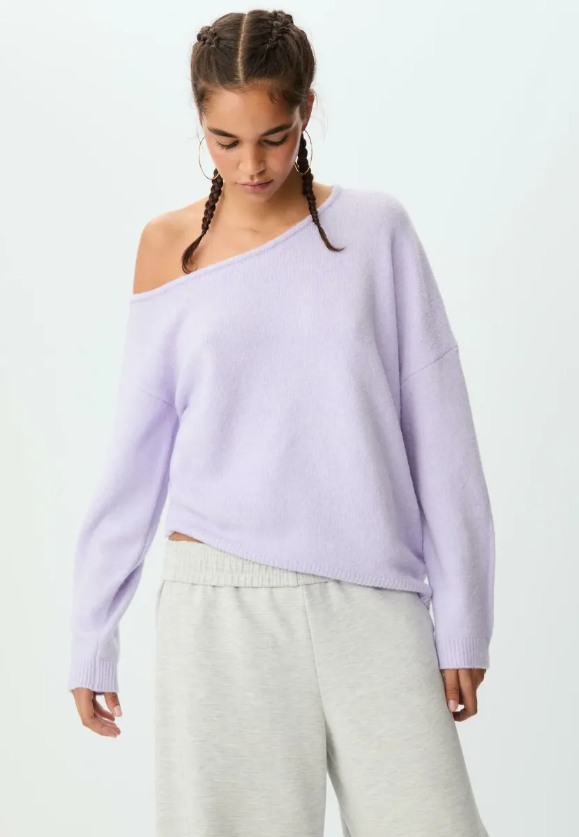 ASYMMETRIC - Strickpullover - mottled purple