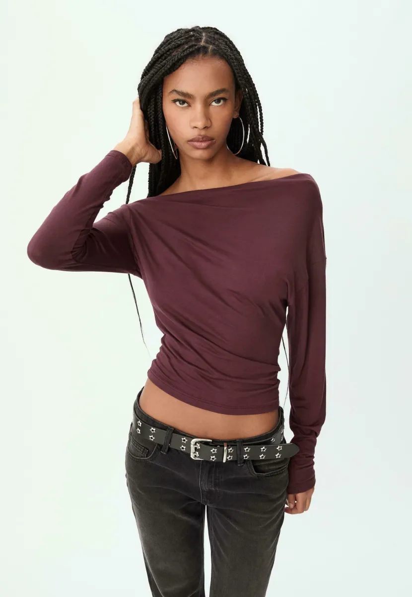 ASYMMETRICAL  - Langarmshirt - dark red