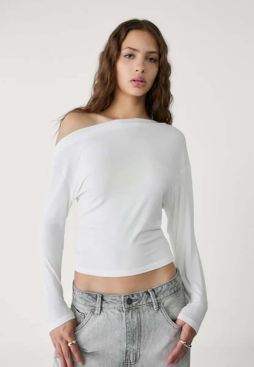 ASYMMETRICAL  - Langarmshirt - white