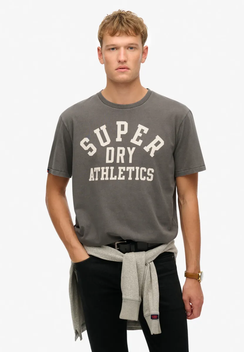 ATHLETIC ESSENTIAL GRAPHIC - T-Shirt print - charcoal