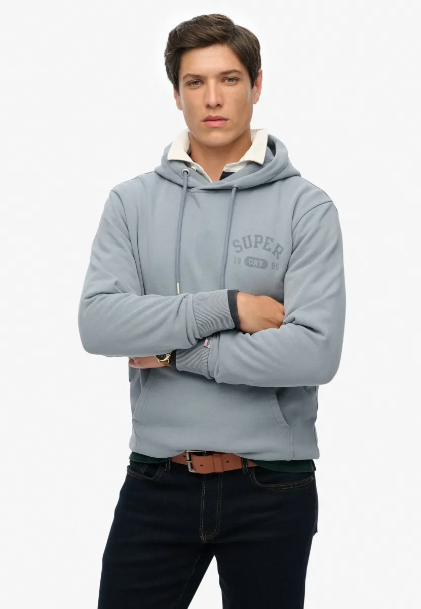 ATHLETIC ESSENTIALS - Kapuzenpullover - flint stone blue grey