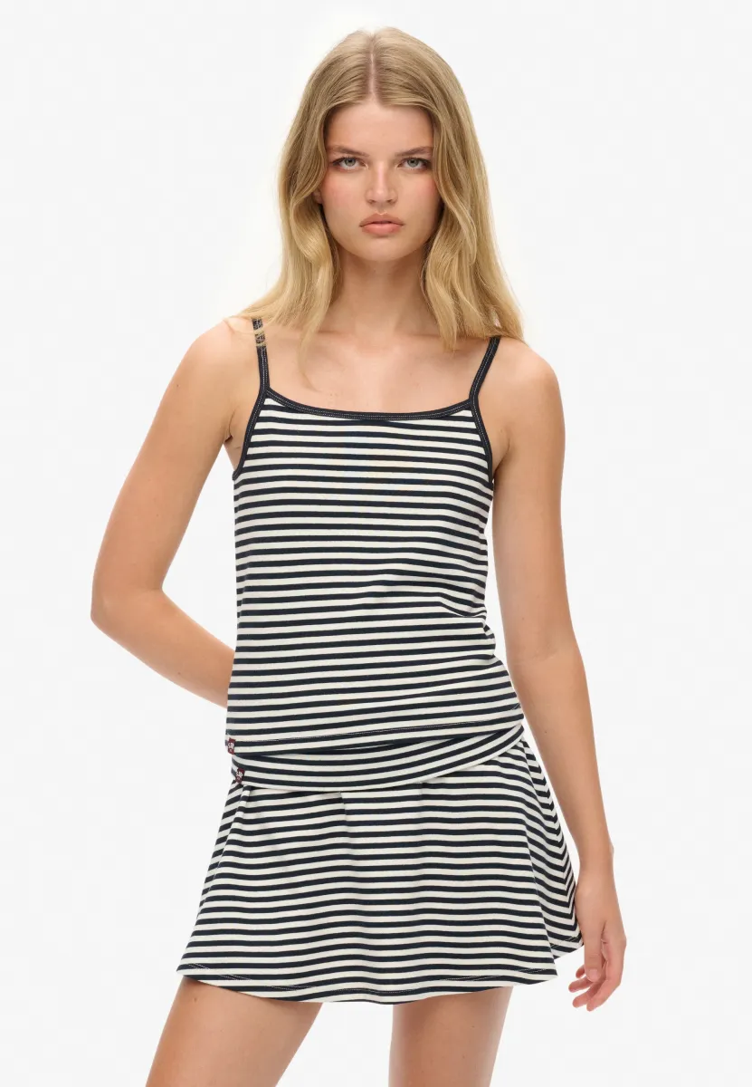 ATHLETIC ESSENTIALS STRIPE CAMI - Top - eclipse navy stripe