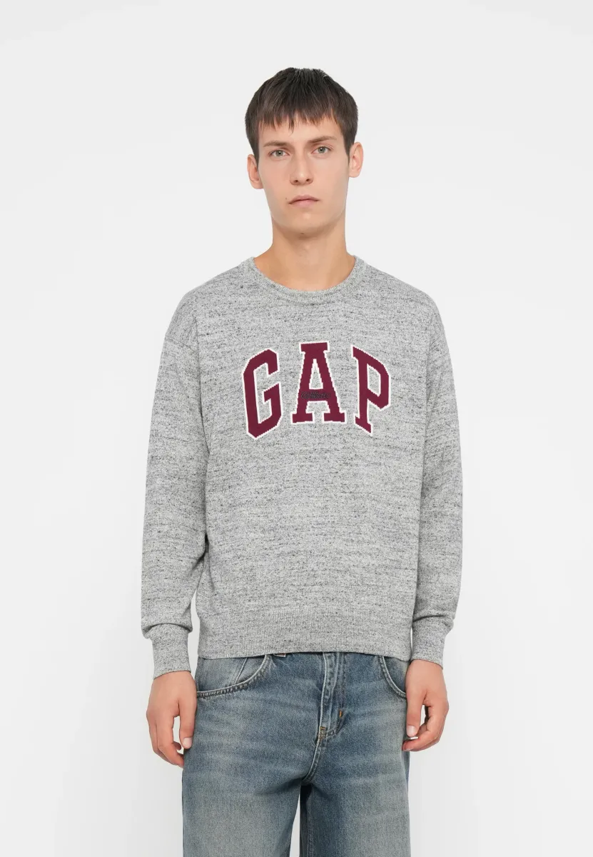 ATHLETIC INTARSIA CREW - Strickpullover - grey heather