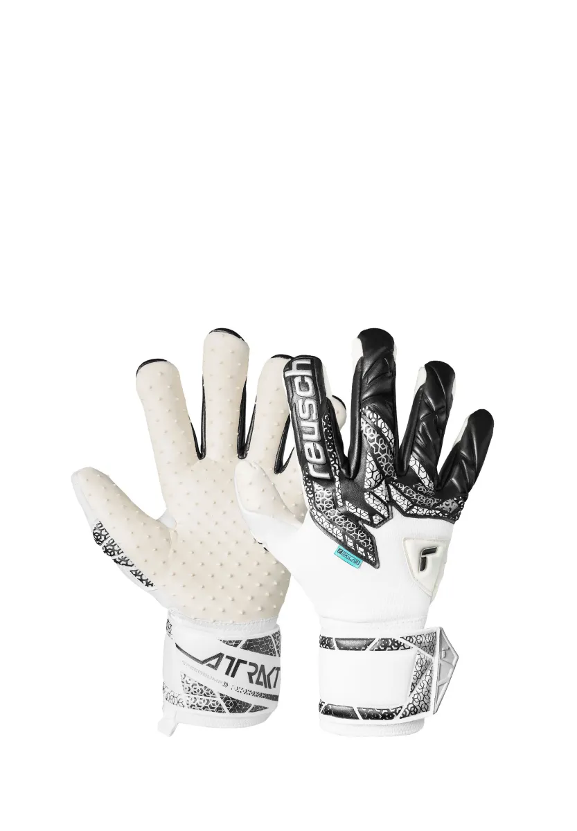 ATTRAKT SPEEDBUMP - Torwarthandschuh - whit silver black