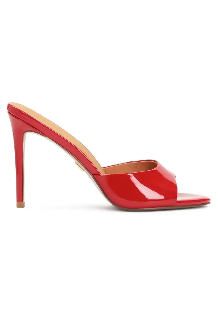 AUDE - Pantolette hoch - red