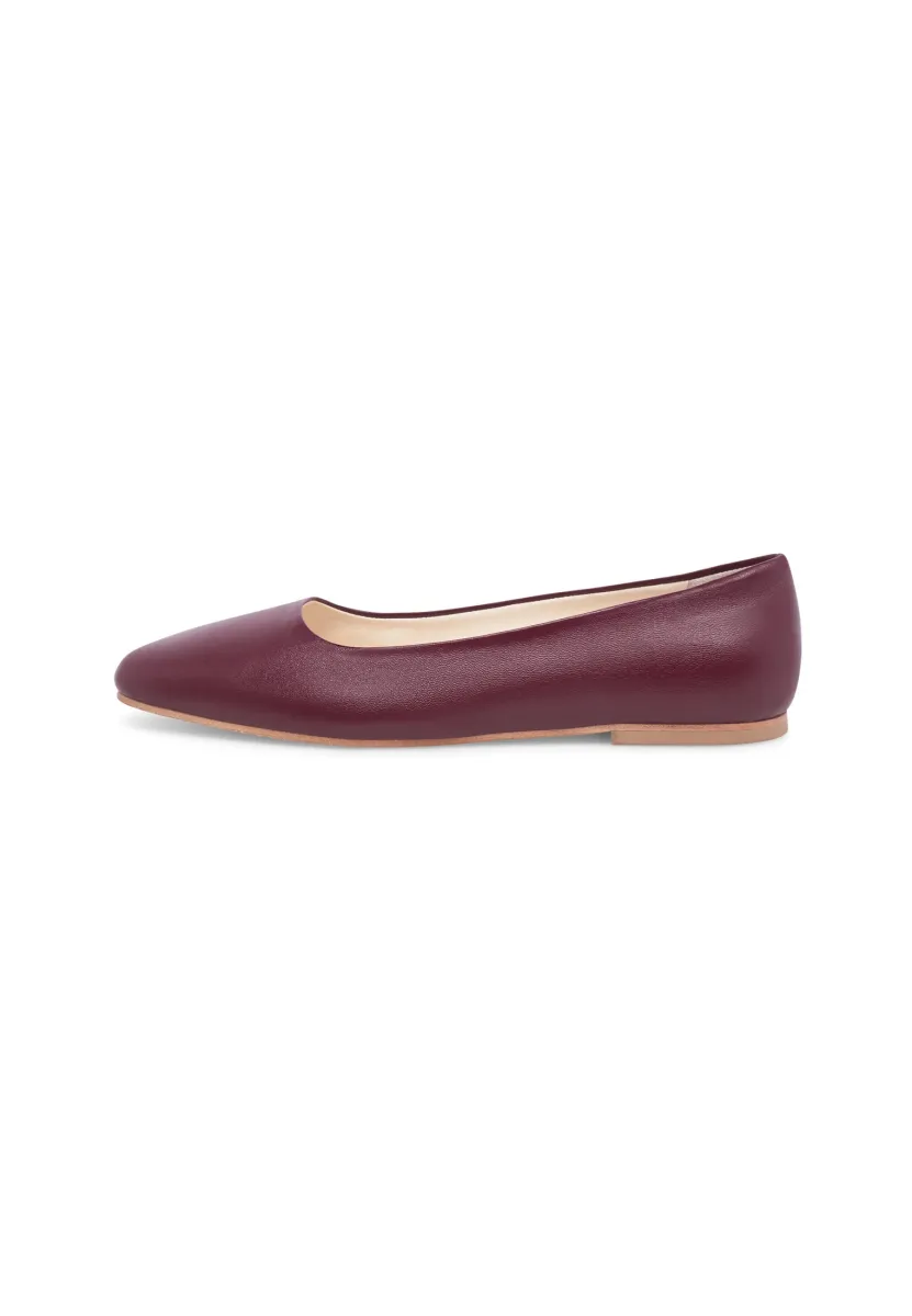AUDREY B - Klassischer Ballerina - bordeaux