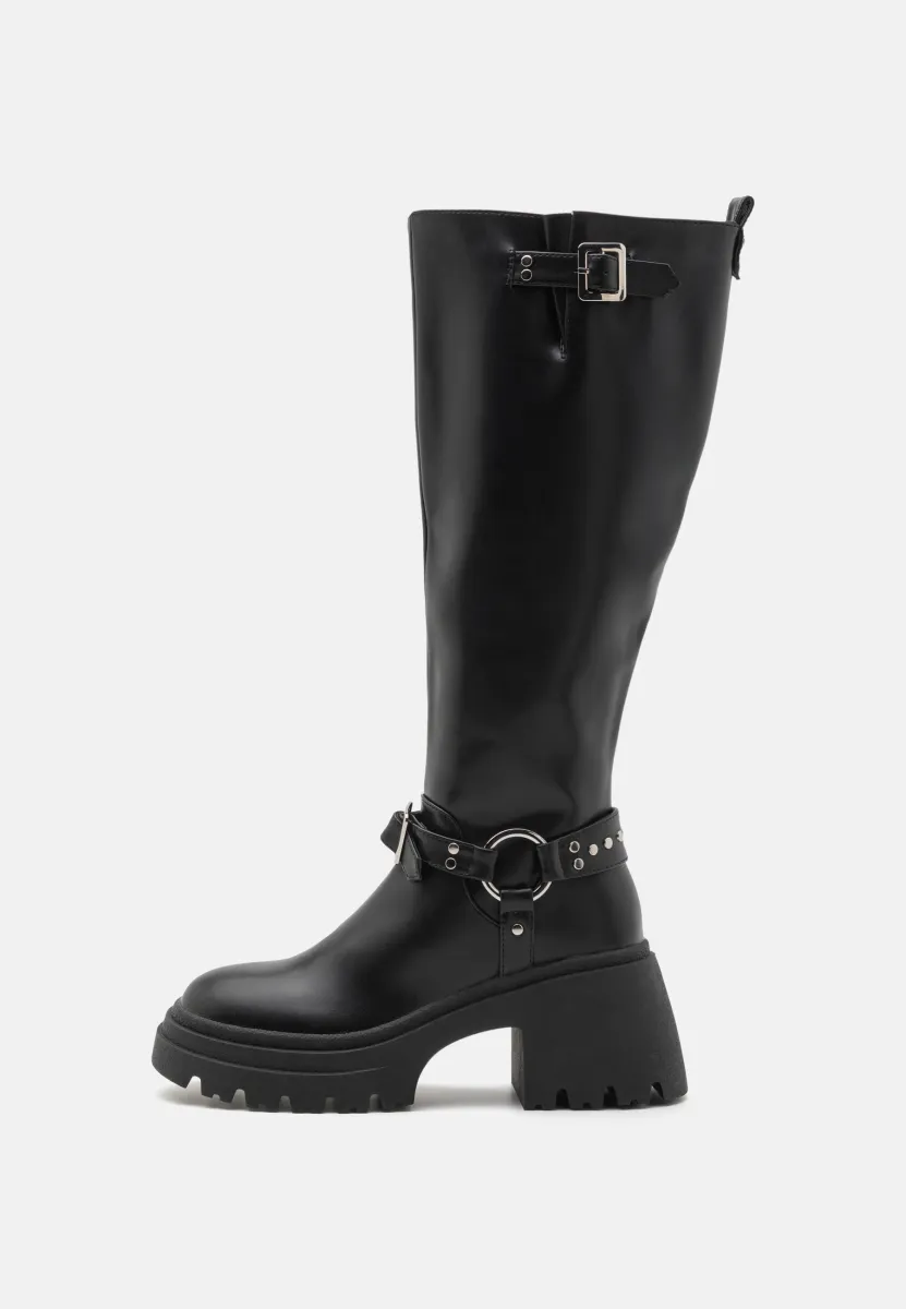 AUDRIK - Plateaustiefel - black
