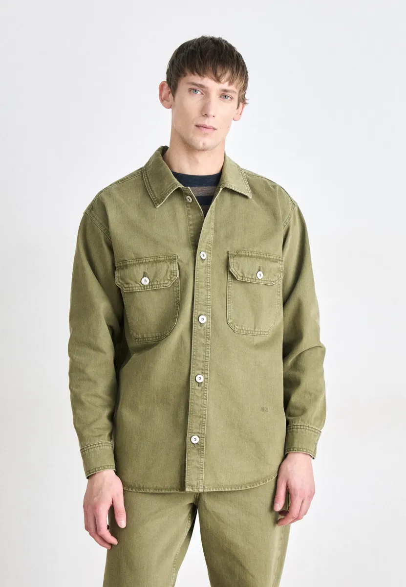 AUGUST DYED WORK SHIRT - Hemd - four leaf clover