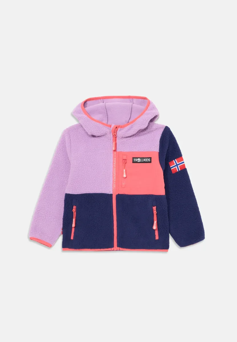 AURLANDSFJORD UNISEX - Fleecejacke - light violet/deep violet/coral pink