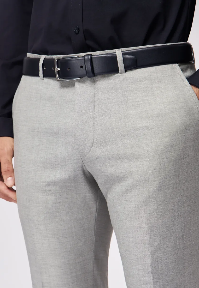 AUS LEDER - Gürtel business - dunkelblau