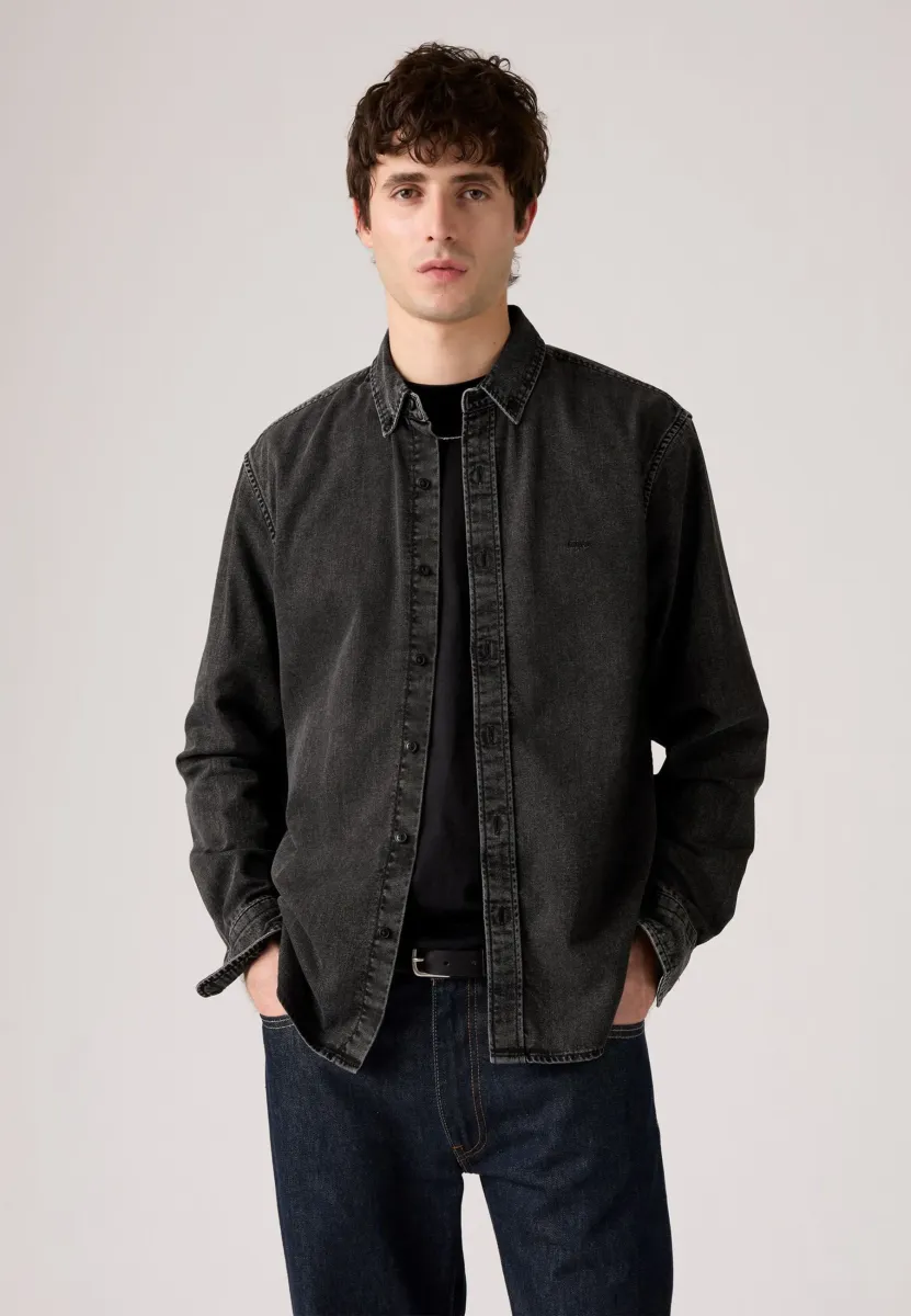 AUTHENTIC BUTTON DOWN - Hemd - gizmo washed black