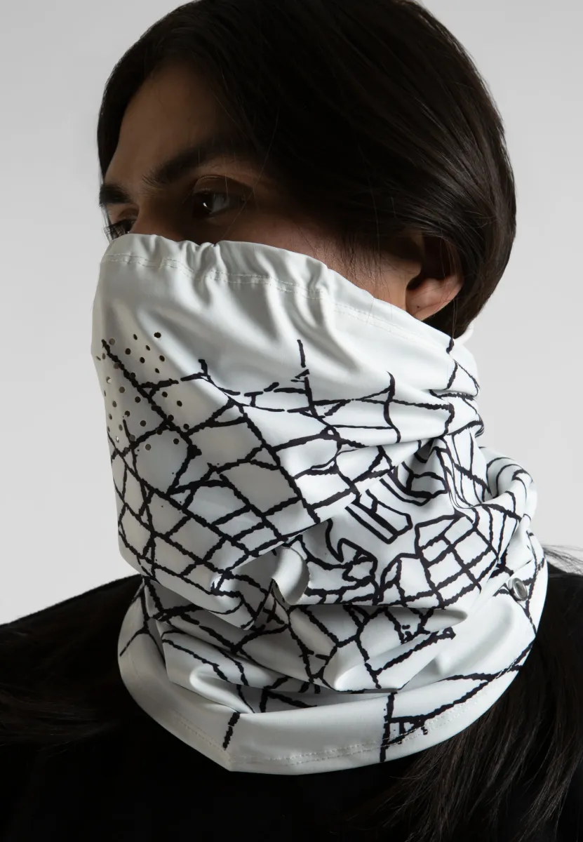 AUTHENTIC FACE WARMER UNISEX - Schlauchschal - white