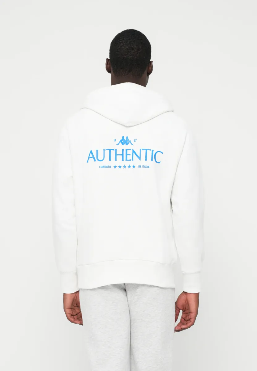AUTHENTIC NELEK - Kapuzenpullover - white/blue sea