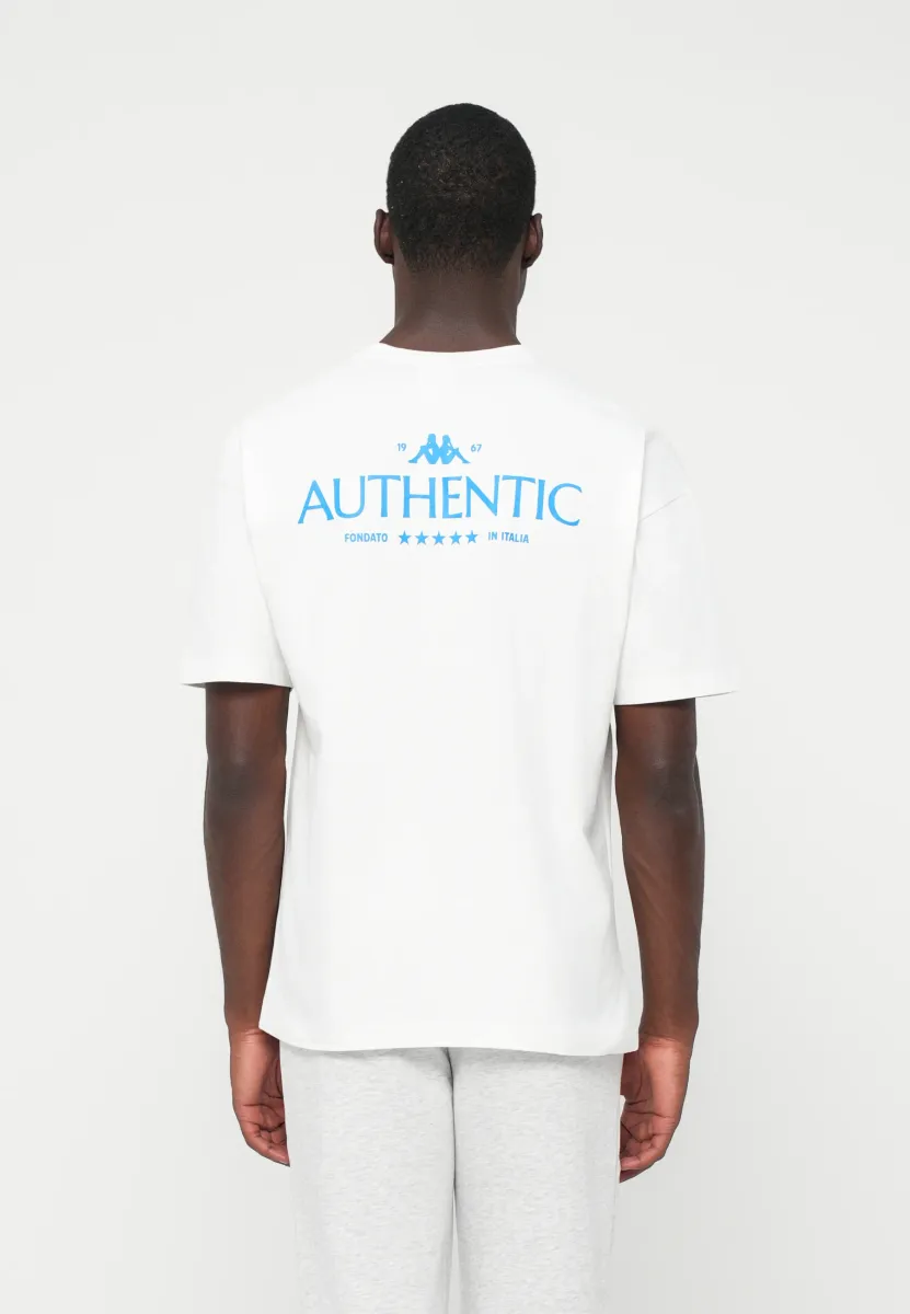 AUTHENTIC NHAMAK - T-Shirt print - white/blue sea