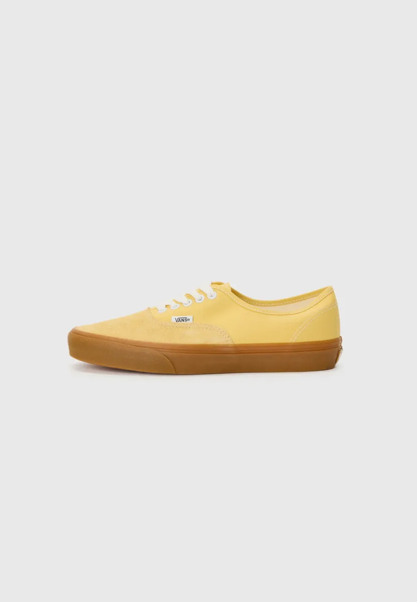 AUTHENTIC UNISEX - Sneaker low - black/yellow/gum