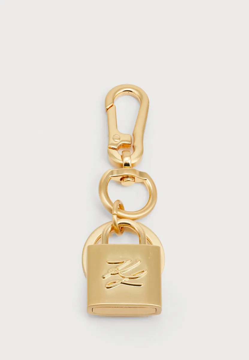 AUTOGRAPH PADLOCK KEYCHAIN - Schlüsselanhänger - gold-coloured