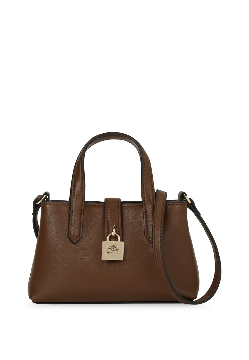 AUTOGRAPH PADLOCK POUCH - Handtasche - brown