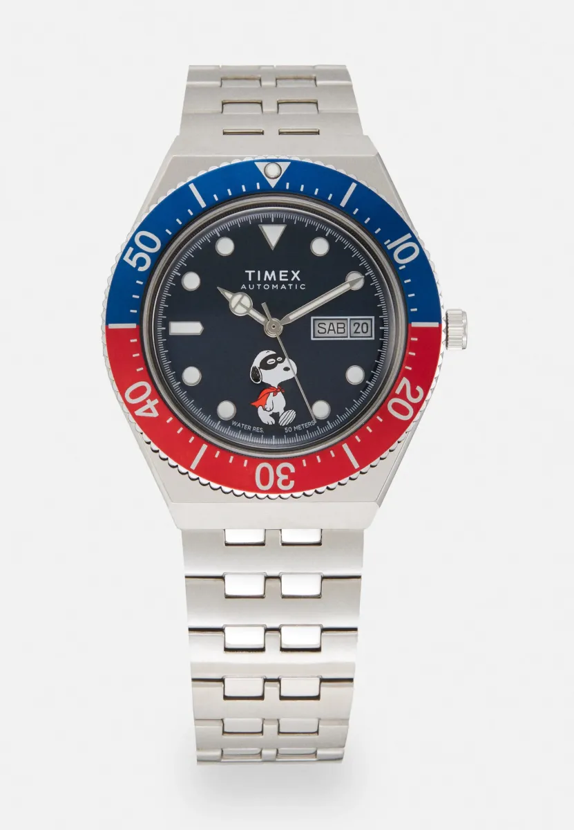 AUTOMATIC PEANUTS MASKED MARVEL DIAL TOP RING BRACELET - Uhr - silver-coloured