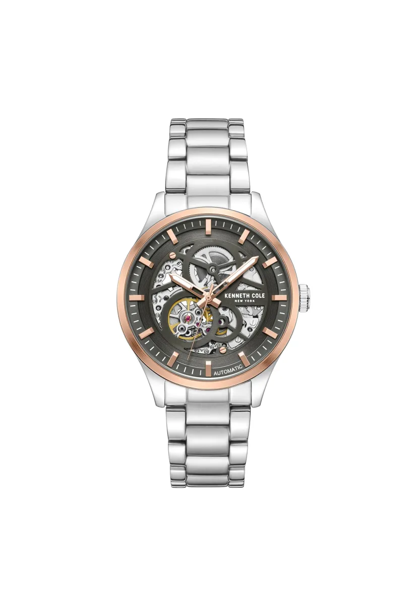 AUTOMATIC ROUND - Uhr - grey rose gold coloured