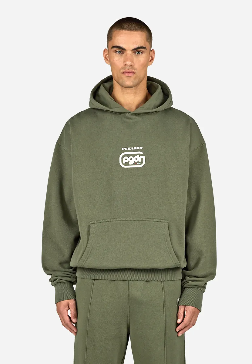 AVEIRO - Kapuzenpullover - washed faded olive