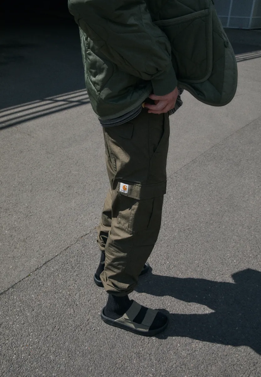 AVIATION PANT - Cargohose - cypress rinsed