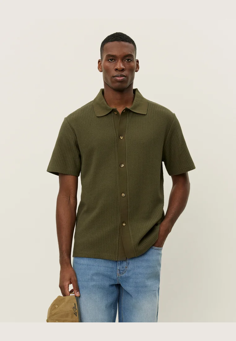 AXEL - Hemd - olive night