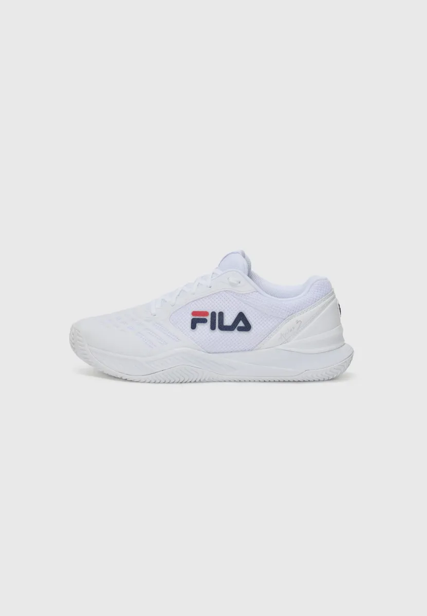 AXILUS 3 - Tennisschuh für Sandplätze - white/navy/red