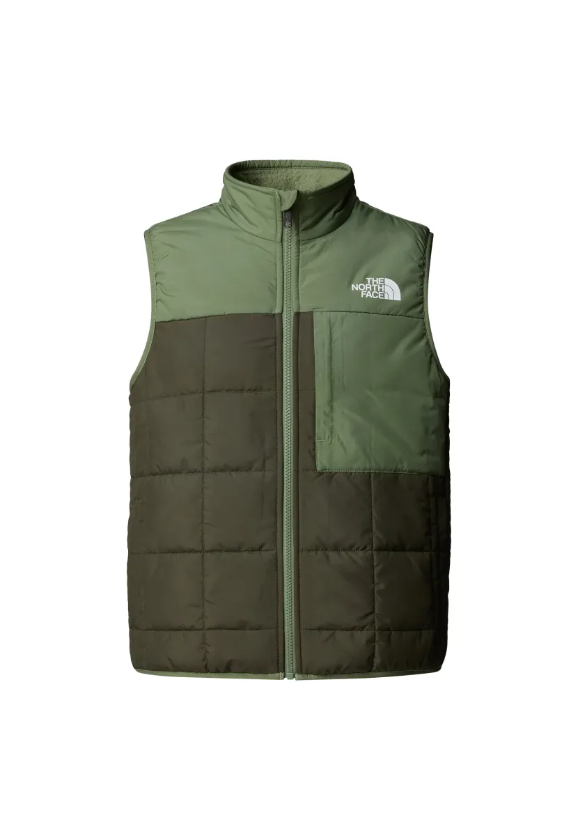 B REVERSIBLE SHASTA VEST - Weste - new taupe green bark mi