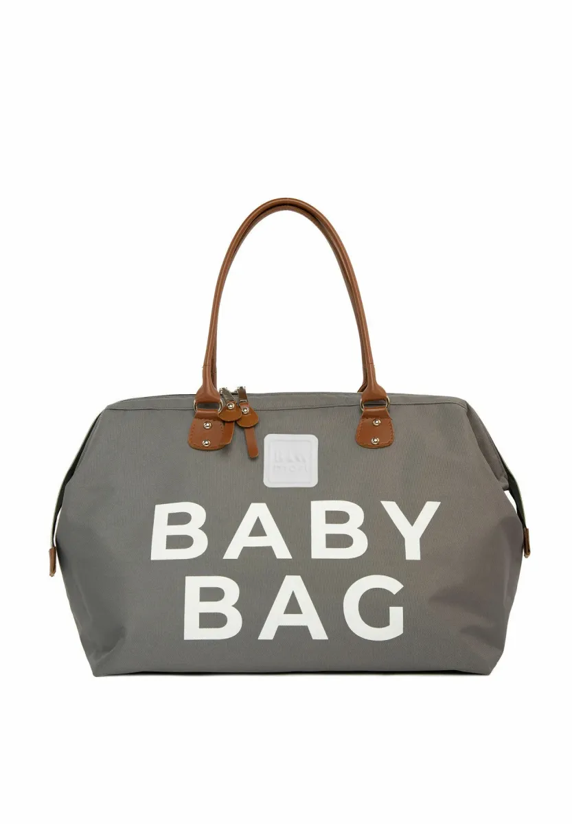 BABY BAG PRINTED DIAPER BAG - Wickeltasche - grau