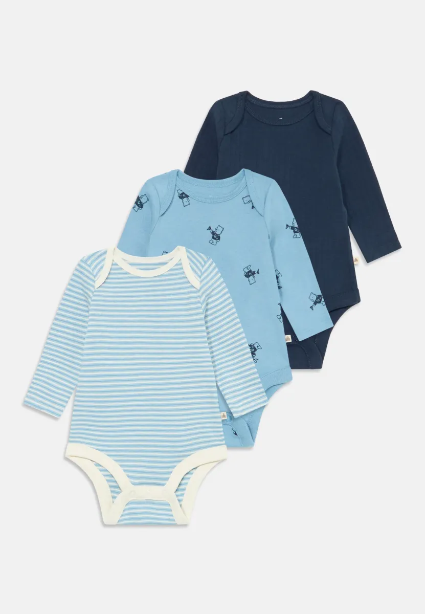 BABY BODYSUIT 3 PACK - Body - blue stone