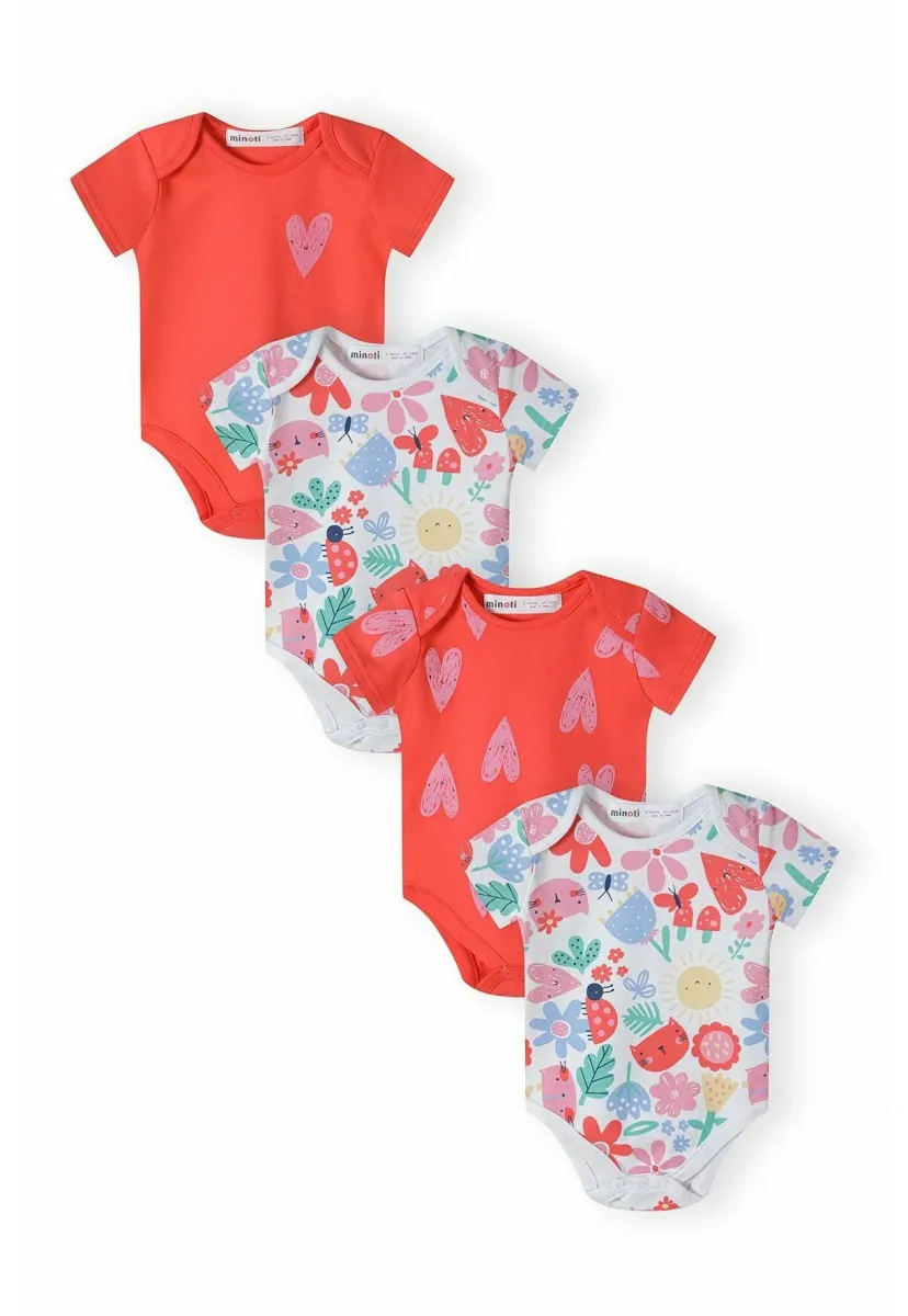 BABY BODYSUITS 4 PACK - Body - red white