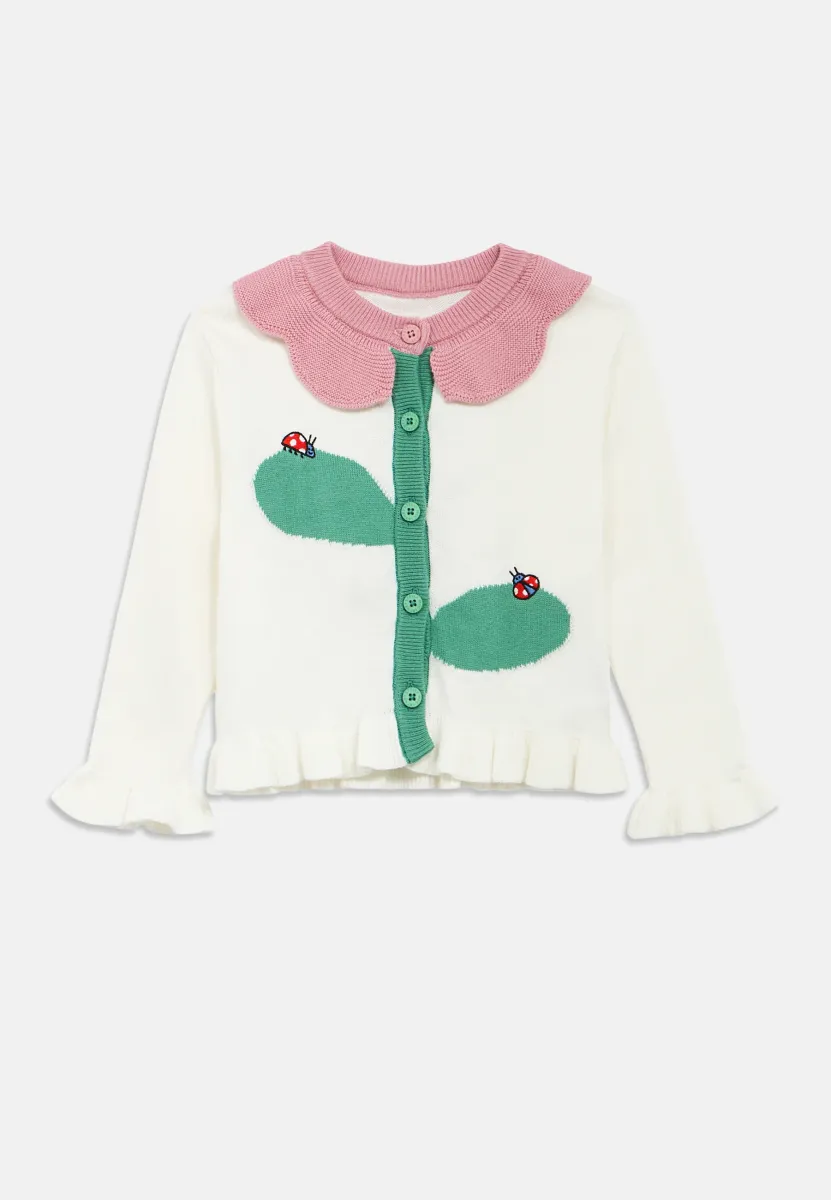 BABY CARDIGAN - Strickjacke - ivory