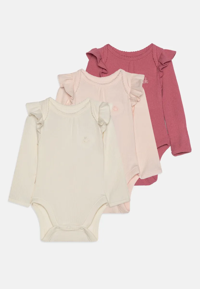BABY FIRST FAVORITES TINYRIB BODYSUIT 3 PACK - Body - barely pink