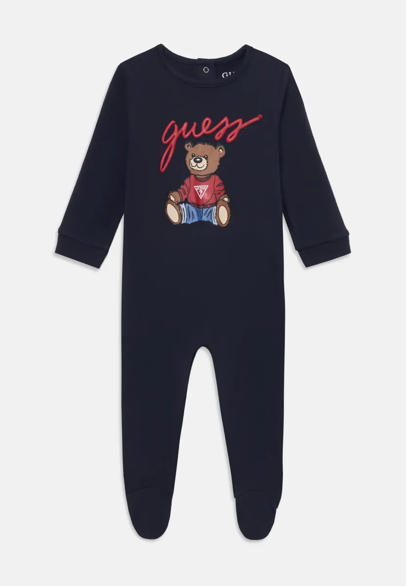 BABY INTERLOCK OVERALL UNISEX - Strampler - smart blue